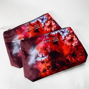 2 Clinique x Jonathan Cohen Collaboration Travel Zipper Makeup Cosmetic Bags